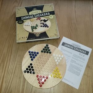 Chinese Checkers with Wood Board‎ and Marbles